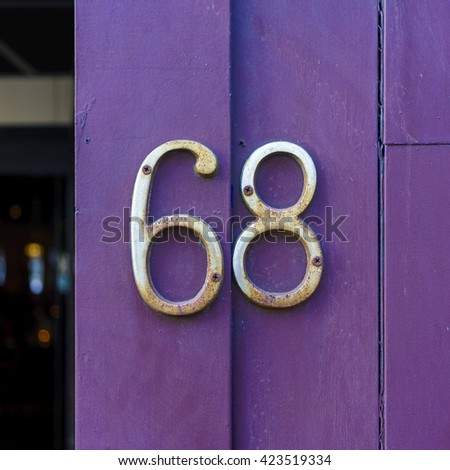 House number sixty eight