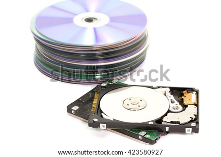 Old SATA and cd Hard Disk Drives