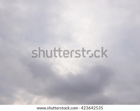 Rainy (or rain) cloud, gray color background