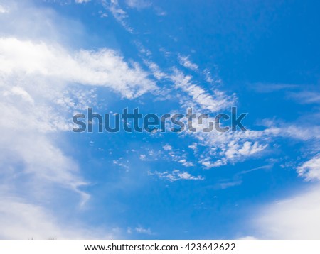 Background blue sky and white coluds