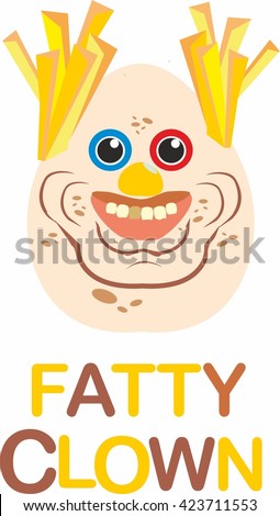Fatty Clown vector illustration