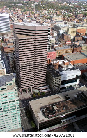 Skyscraper in the city center of Cincinnati, Ohio