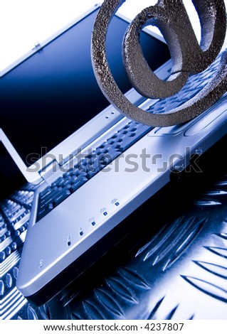 Laptop & Internet symbols