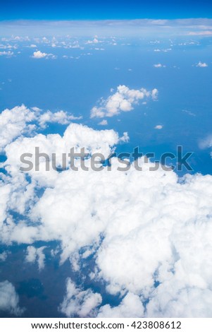 blue sky over cloud