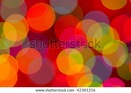 Defocused lights, multi-color background