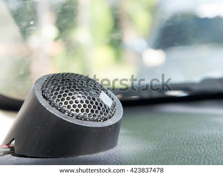 loudspeaker in car