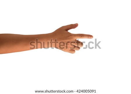 isolated signs hand 