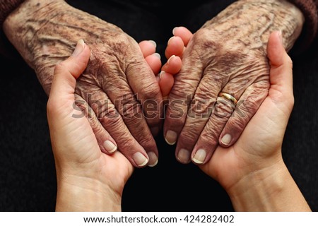 Support and care for the elderly Royalty-Free Stock Photo #424282402
