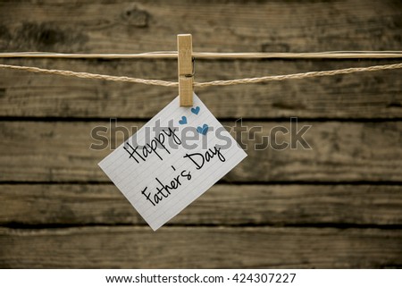 Happy Father's Day greeting card.