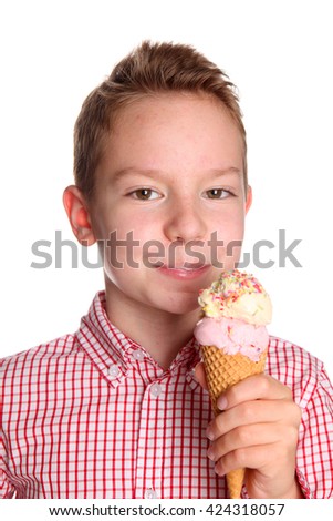 Child with ice cream