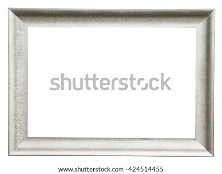 Silver frame isolated on white background