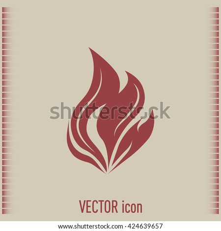 fire icon vector