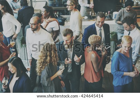 Casual Catering Discussion Meeting Colleagues Concept Royalty-Free Stock Photo #424645414