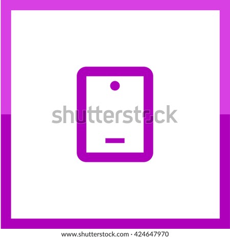 Touch pad isolated minimal single flat linear icon. Gadget line vector icon for websites and applications minimalistic flat design.