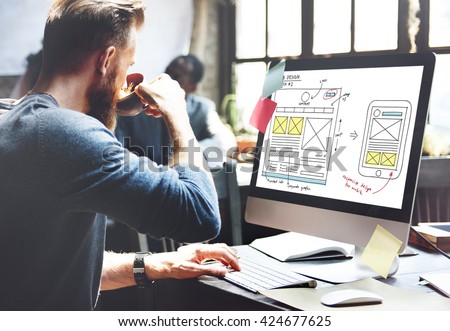 Web Design Online Technology Content Concept Royalty-Free Stock Photo #424677625