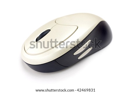 One Computer Mouse isolated in white background