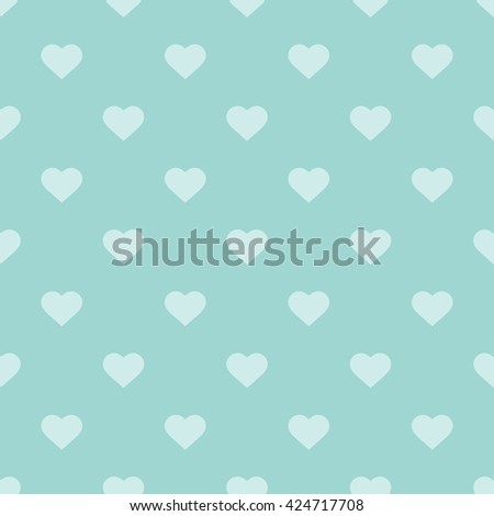 green seamless heart pattern