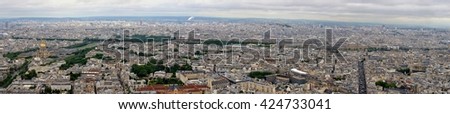 Paris - panorama of town. France.