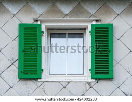 Traditional French window, window in French