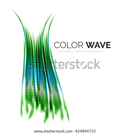 Vector abstract color wave design element