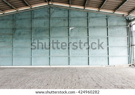 Old abandoned industrial interior