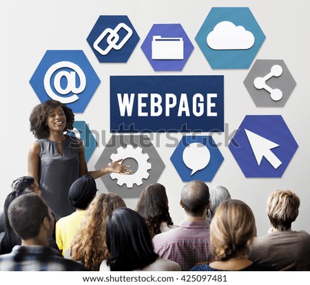 Webpage Internet Connection Business People Concept