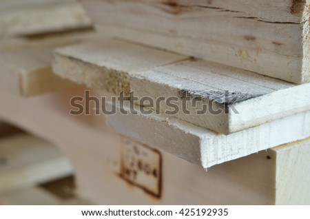 Wood Pallets in close up