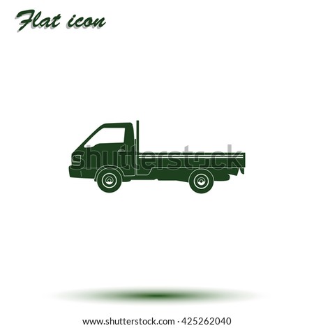 Truck icon. Transport illustration.