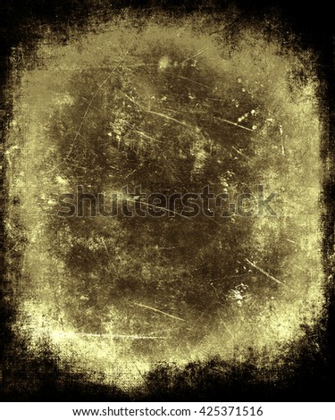 Gold Grunge Scratched Texture Background
