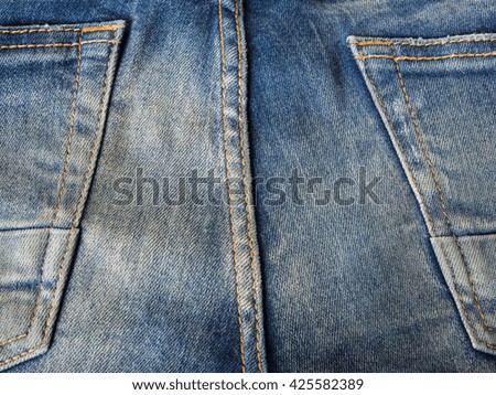Pocket on jeans, fashion background