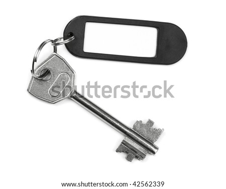 Photo key with an empty plate for text