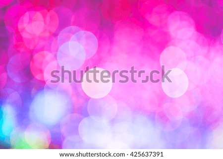 Abstract colorful bokeh light background.