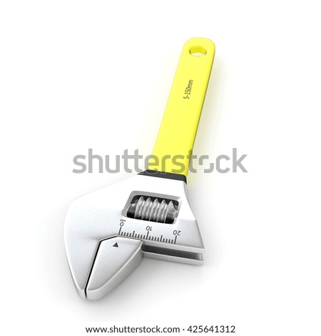 Tool isolated on white background with shadow. 3D illustration