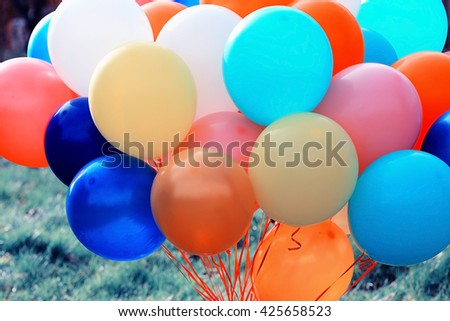 texture colorful balloons background