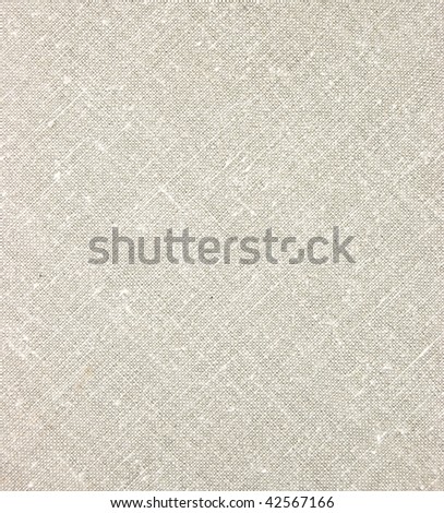 Detailed Natural Light Linen Texture Closeup, vintage textured fabric burlap, rustic background in tan, beige, yellowish, grey canvas diagonal pattern copy space Royalty-Free Stock Photo #42567166