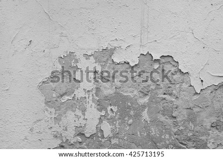 Old grey wall background. Grunge texture