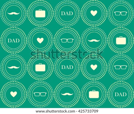 Seamless wallpaper for Happy father day,Vector Illustration