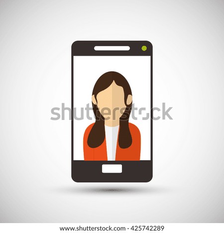 smartphone icon. gadget concept. Flat illustration