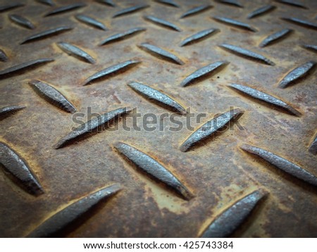 Steel Plate slip old metal floor sheet.