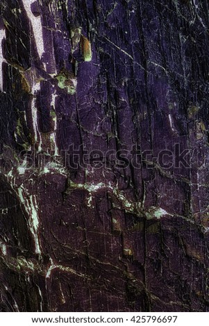 The texture of the rock breaking closeup