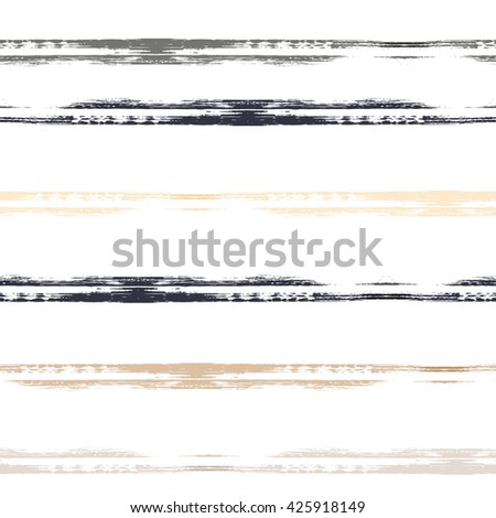 Vector geometric seamless pattern. Brush strokes. Hand drawn grunge texture. Abstract forms. Endless texture can be used for printing onto fabric or paper.