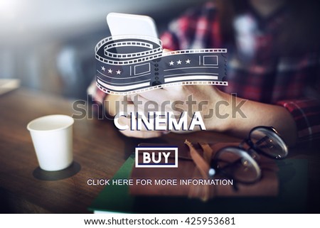 Movie Cinema Ticket Graphic Concept