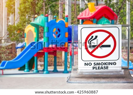 no smoking sign over blurred background,abstract background for no smoking concept.