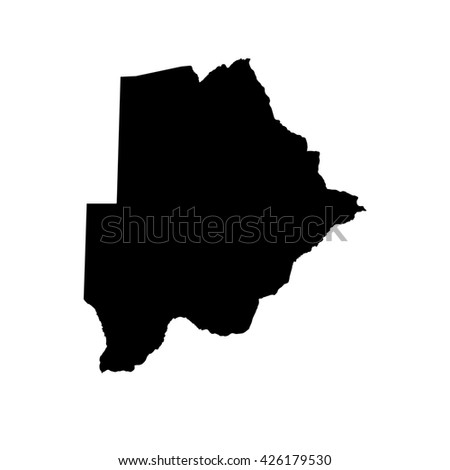 A Map of the country of Botswana