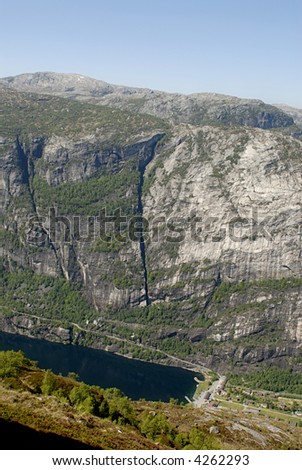 Picture of Lysefjord - fjord near Stavanger in Norway.