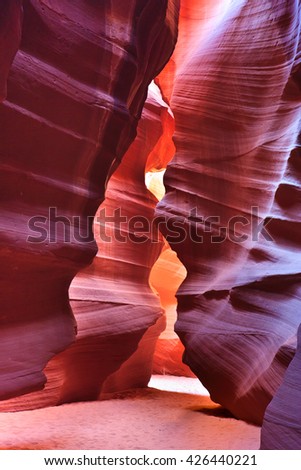 Entrance to Upper and Lower Antelope Canyon near Page, Arizona