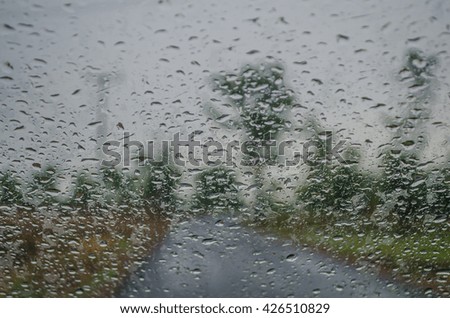 Raindrops car