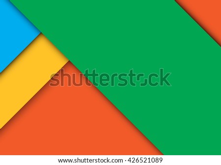 Abstract modern shape material design style. Material design for background or wallpaper .Vector illustration.