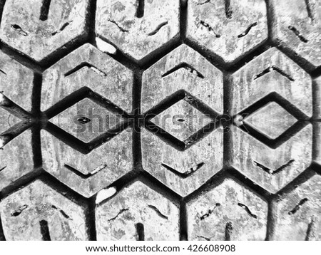 Striped tire texture background