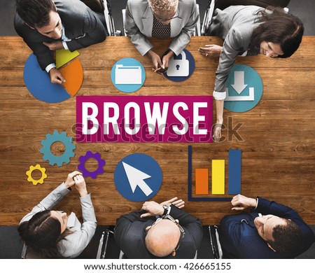 Browse Internet Software Information Webpage Concept
